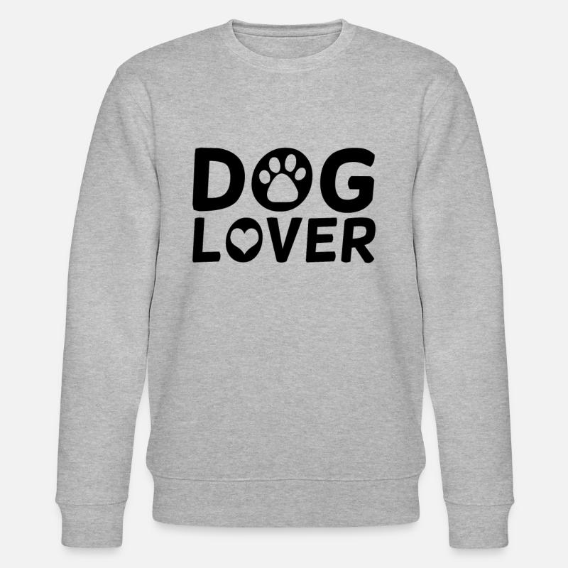 Dog Lover - Stanley/Stella Unisex Bio-Sweatshirt CHANGER  - Grau meliert