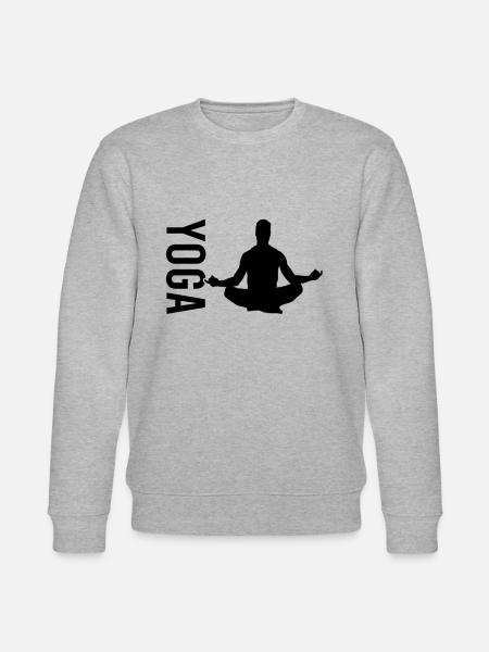 Yoga Meditation - Stanley/Stella Unisex Bio-Sweatshirt CHANGER - Grau meliert