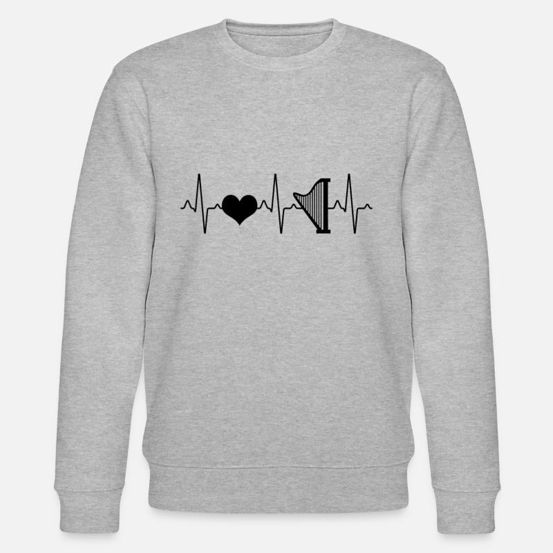 Instrument de harpe - Sweat bio CHANGER Stanley/Stella Unisexe - gris chiné