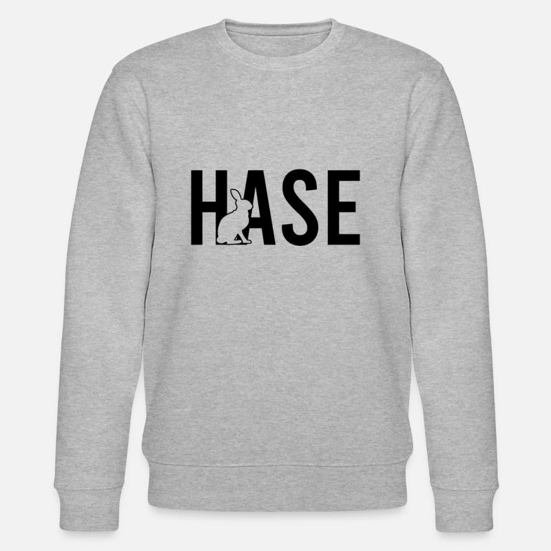 Hase - Stanley/Stella Unisex Bio-Sweatshirt CHANGER  - Grau meliert