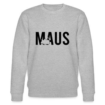 Maus - Stanley/Stella Unisex Bio-Sweatshirt CHANGER  - Grau meliert - Vorne - Nik (191cm) & Marisol (170cm)
