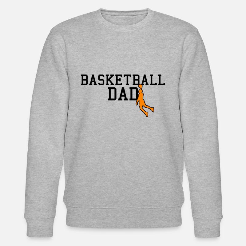 basketball dad - Stanley/Stella Unisex Bio-Sweatshirt CHANGER  - Grau meliert