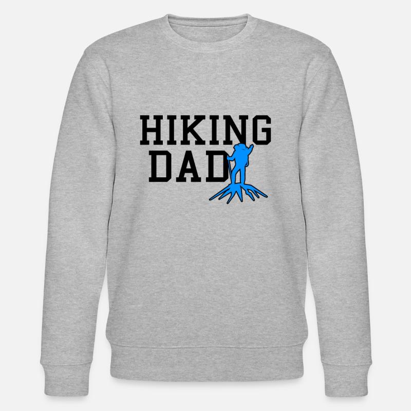 hiking dad - Stanley/Stella Unisex Bio-Sweatshirt CHANGER  - Grau meliert