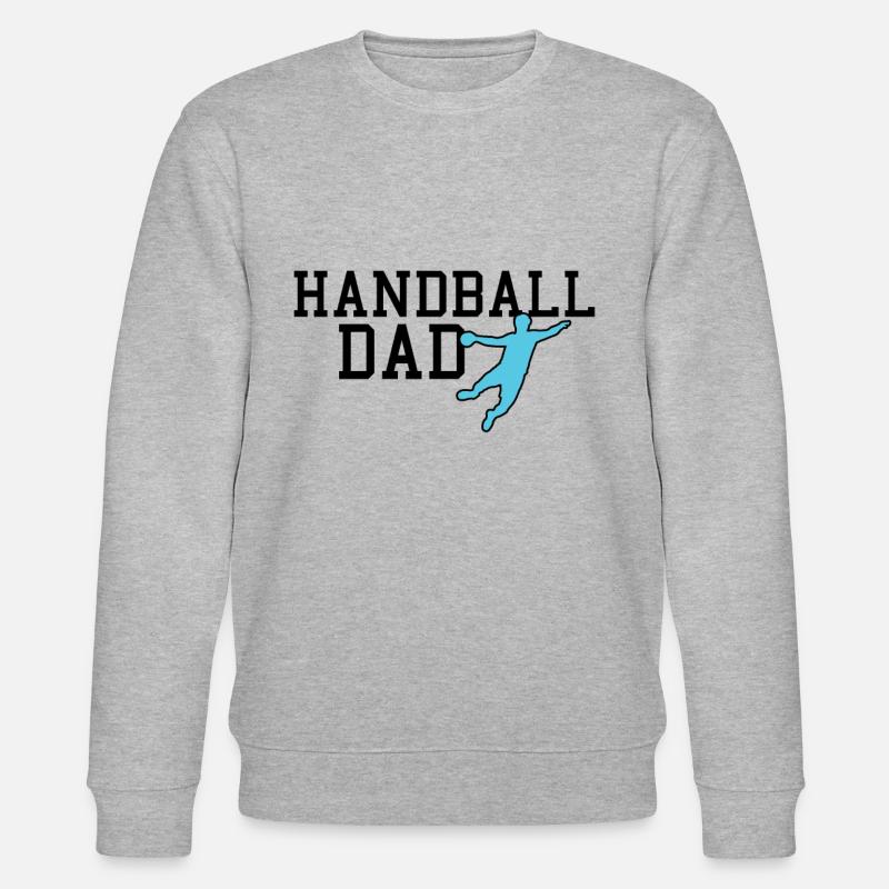 handball dad - Stanley/Stella Unisex Bio-Sweatshirt CHANGER  - Grau meliert