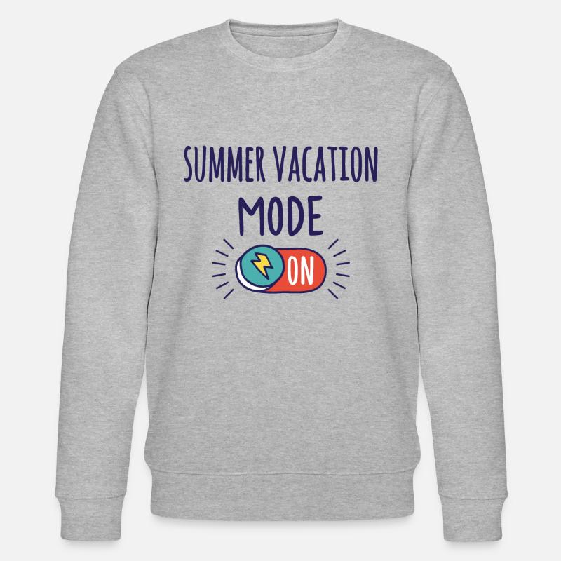 Sommerferien Modus An - Stanley/Stella Unisex Bio-Sweatshirt CHANGER  - Grau meliert