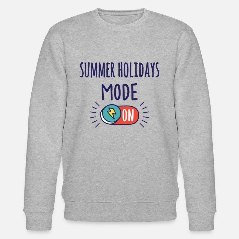 Sommerferien Modus An - Stanley/Stella Unisex Bio-Sweatshirt CHANGER  - Grau meliert