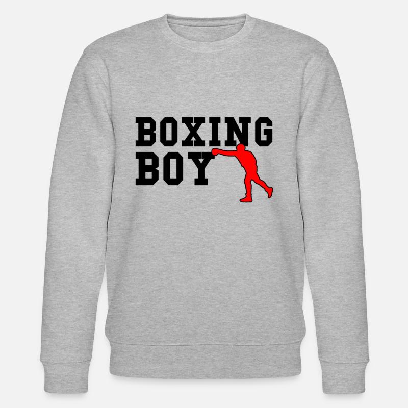 boxing boy - Stanley/Stella Unisex Bio-Sweatshirt CHANGER  - Grau meliert