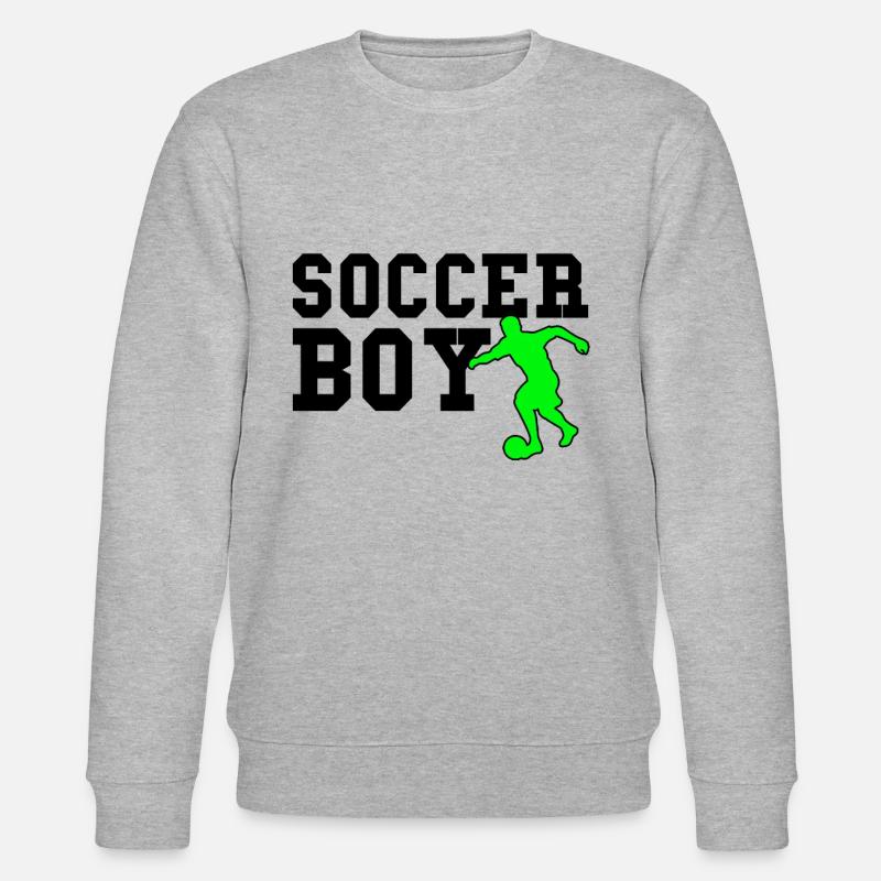 soccer boy - Stanley/Stella Unisex Bio-Sweatshirt CHANGER  - Grau meliert