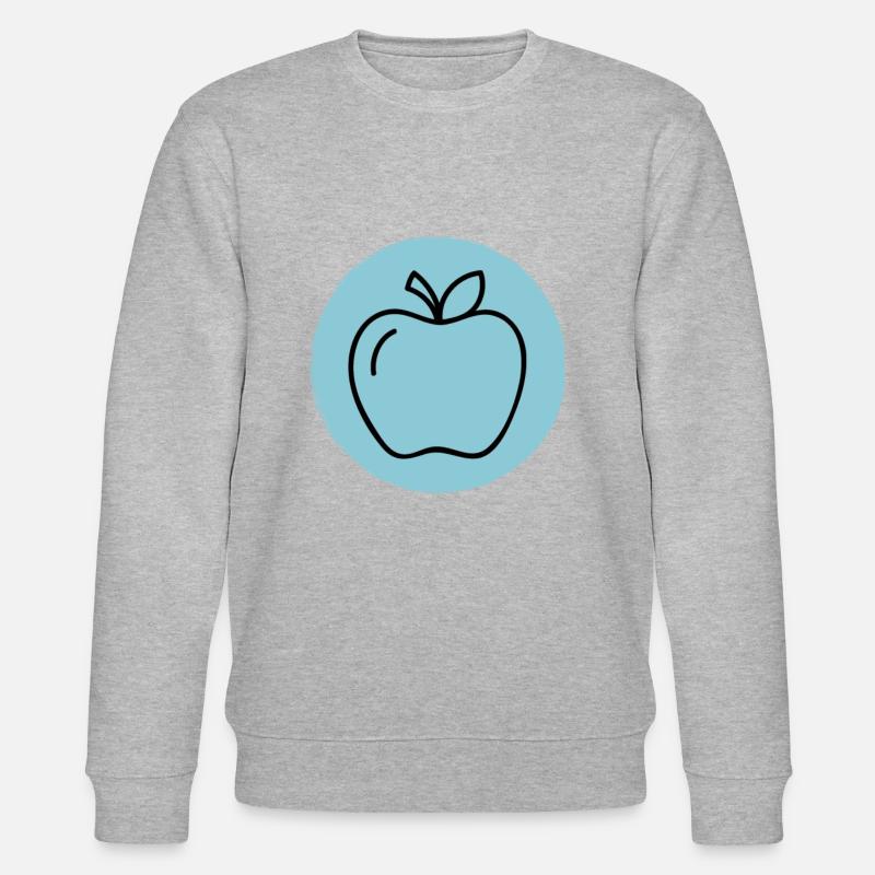 Apfel - Stanley/Stella Unisex Bio-Sweatshirt CHANGER  - Grau meliert