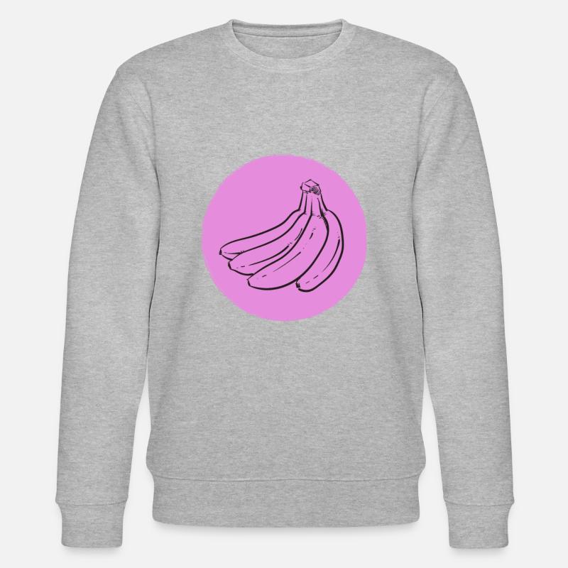 Banane - Stanley/Stella Unisex Bio-Sweatshirt CHANGER  - Grau meliert