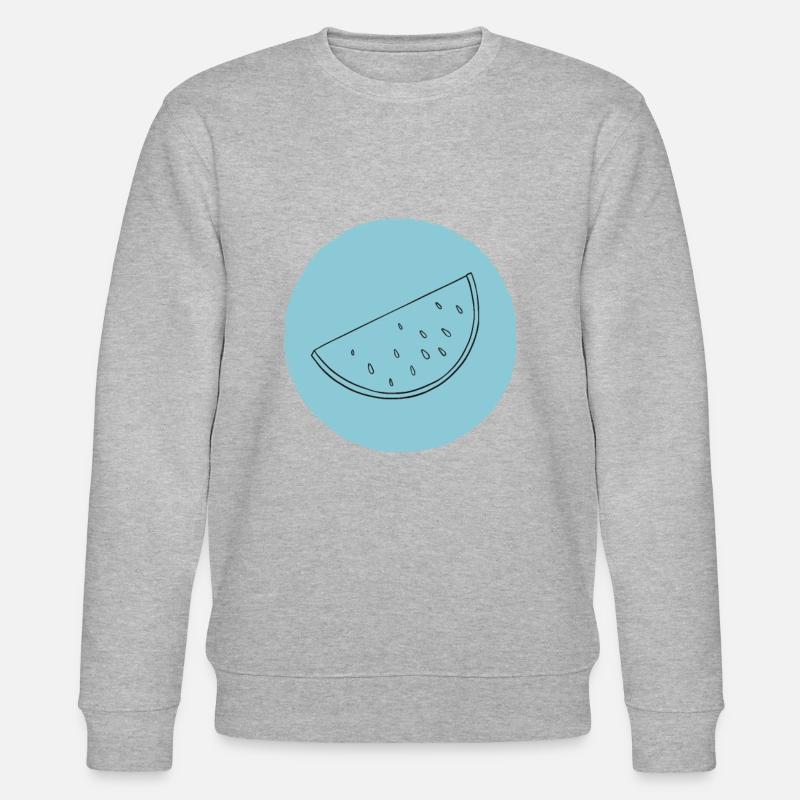 Wassermelone - Stanley/Stella Unisex Bio-Sweatshirt CHANGER  - Grau meliert