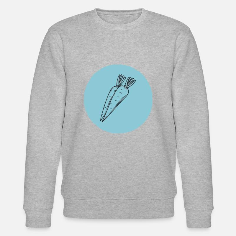 Karotte - Stanley/Stella Unisex Bio-Sweatshirt CHANGER  - Grau meliert