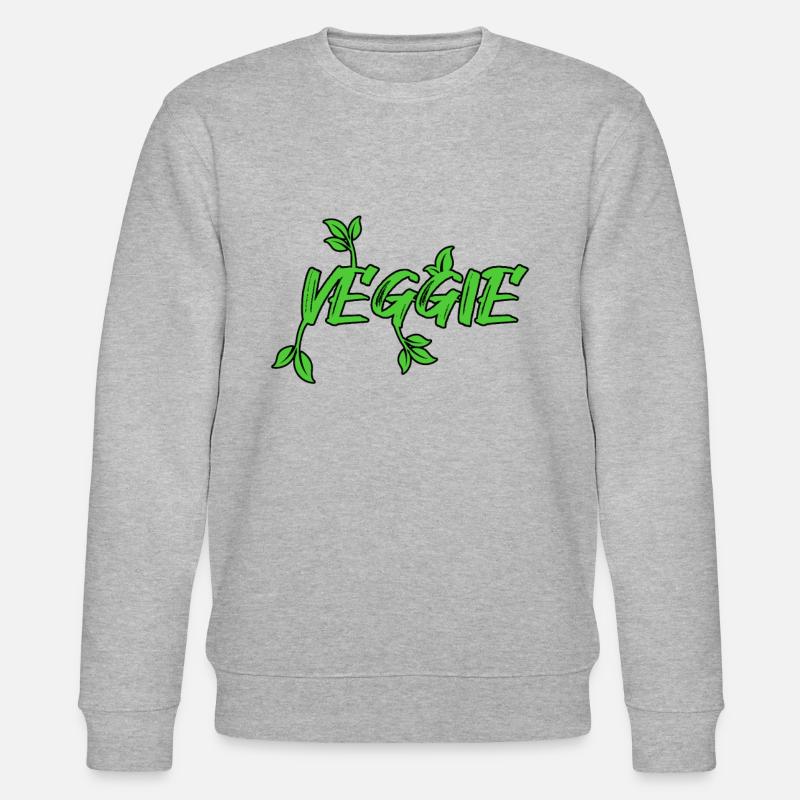 Vegan Veggie - Stanley/Stella Unisex Bio-Sweatshirt CHANGER  - Grau meliert