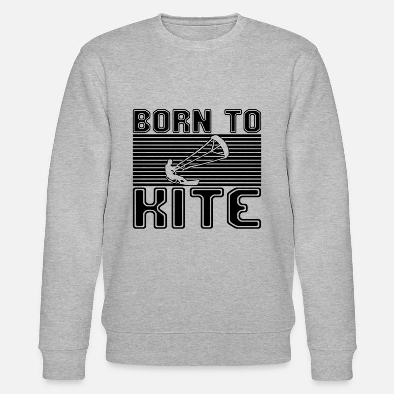 Kite Surfing - Stanley/Stella Unisex Bio-Sweatshirt CHANGER  - Grau meliert