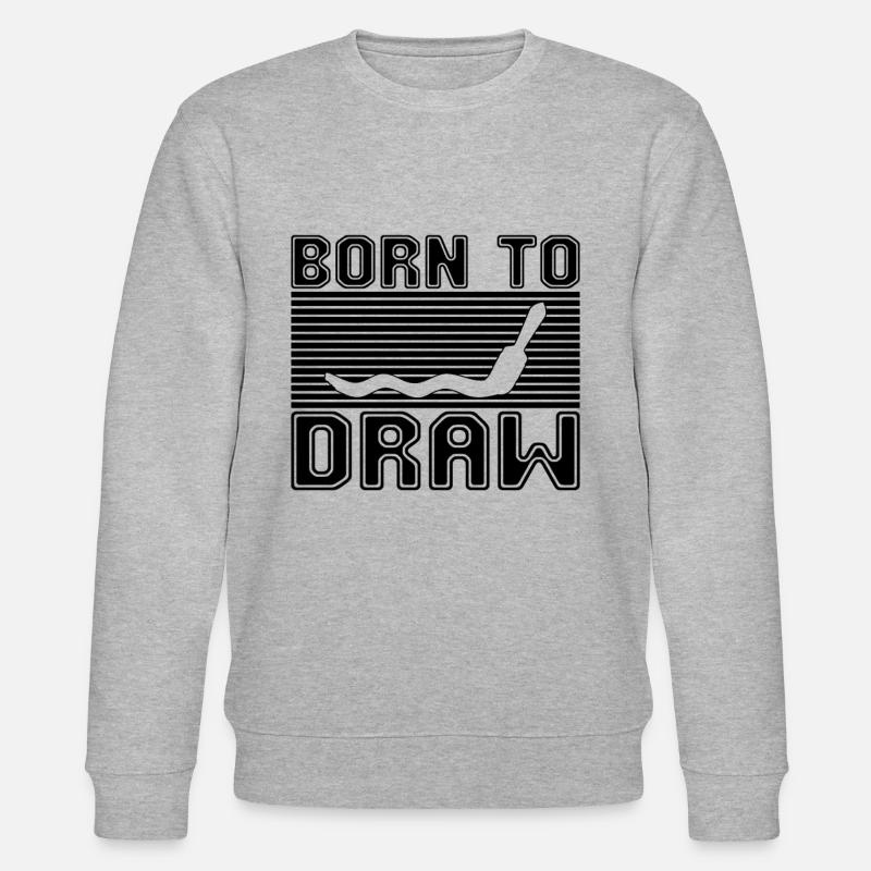 Malen Zeichnen - Stanley/Stella Unisex Bio-Sweatshirt CHANGER  - Grau meliert