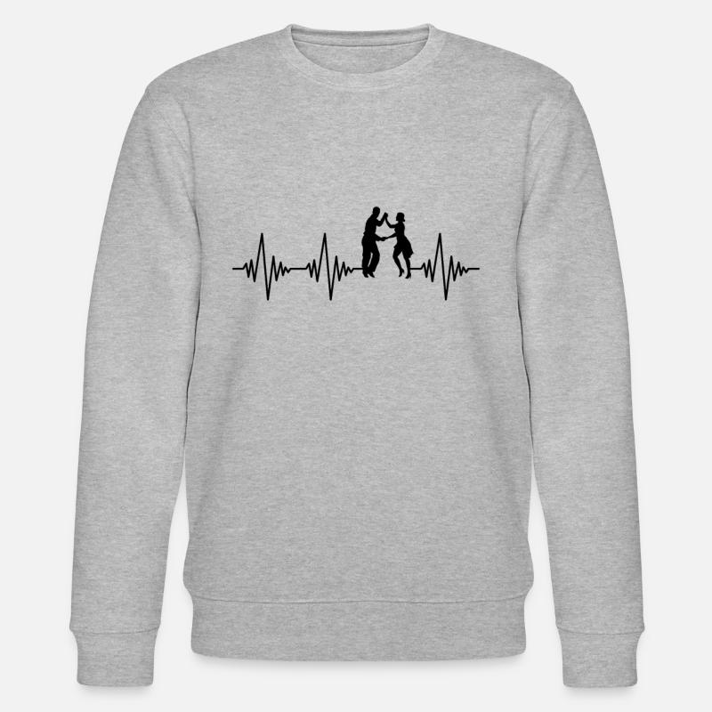 Battement de cœur dansant - Sweat bio CHANGER Stanley/Stella Unisexe - gris chiné
