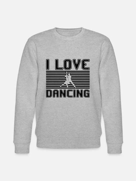 I love dancing - Stanley/Stella CHANGER Unisex Organic Sweatshirt - heather grey