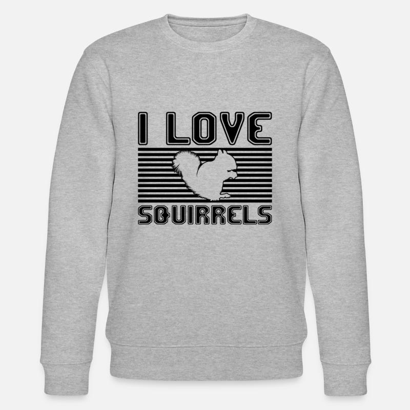 J’adore les écureuils - Sweat bio CHANGER Stanley/Stella Unisexe - gris chiné