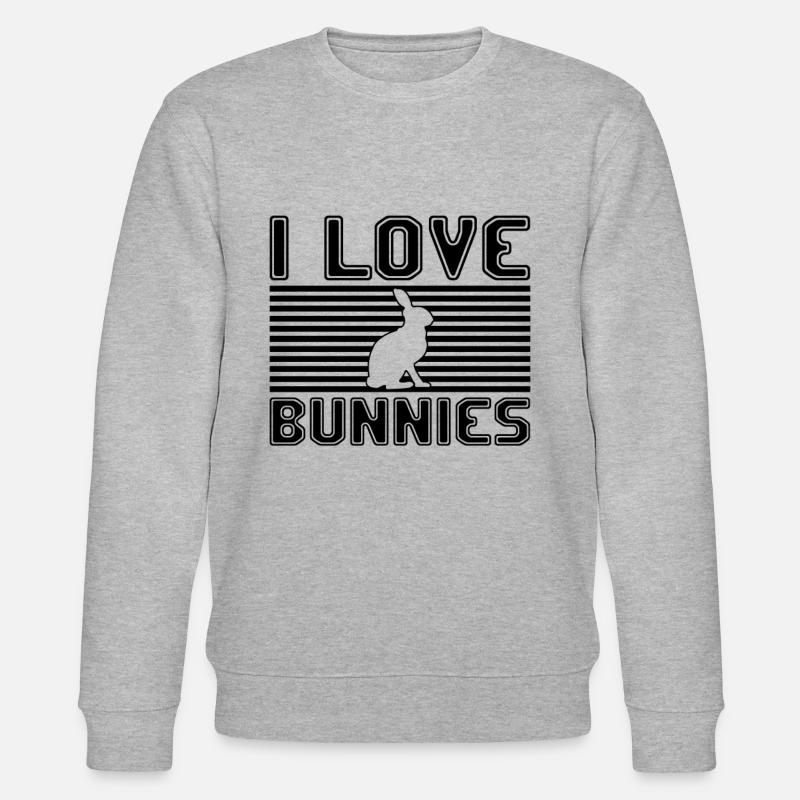 J’adore les lapins - Sweat bio CHANGER Stanley/Stella Unisexe - gris chiné
