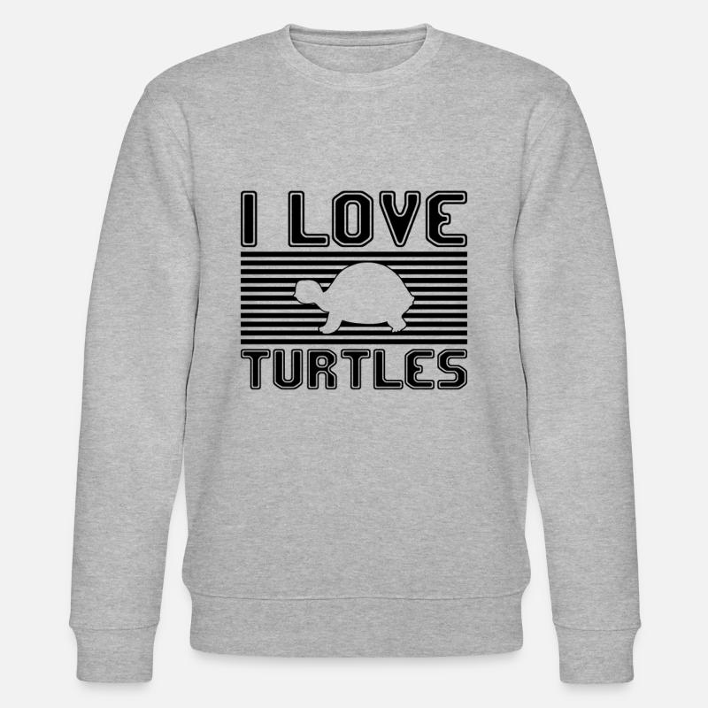 J’adore les tortues - Sweat bio CHANGER Stanley/Stella Unisexe - gris chiné