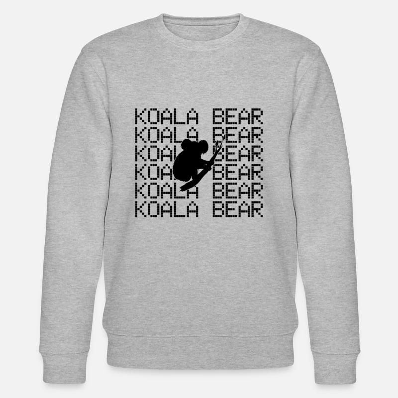 Koala Bär - Stanley/Stella Unisex Bio-Sweatshirt CHANGER  - Grau meliert