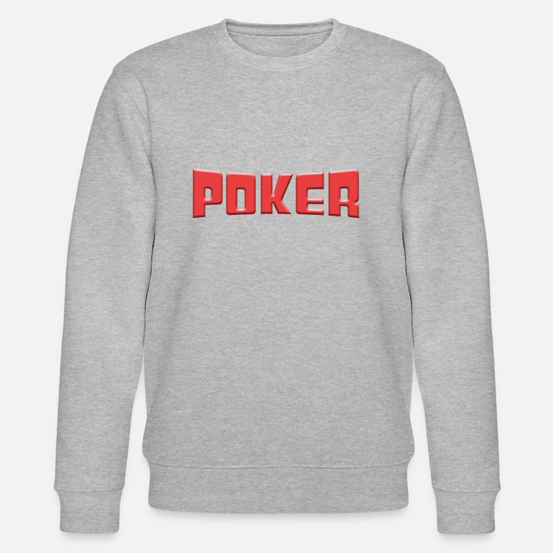 Poker - Sweat bio CHANGER Stanley/Stella Unisexe - gris chiné