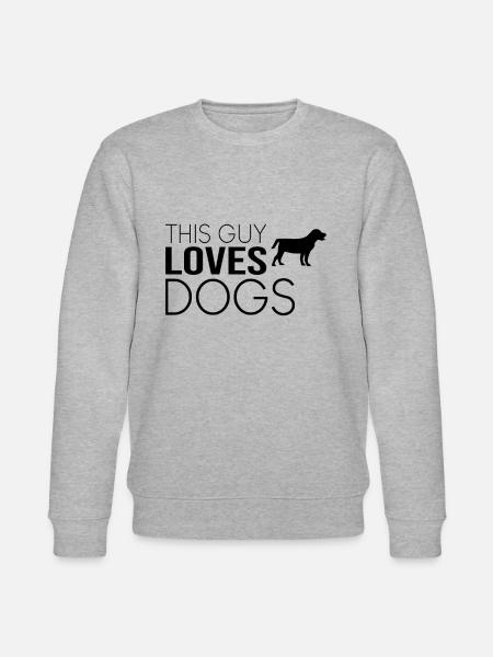 Typ Hund Spruch - Stanley/Stella Unisex Bio-Sweatshirt CHANGER  - Grau meliert