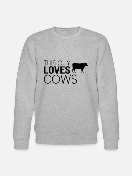 Typ Kuh Spruch - Stanley/Stella Unisex Bio-Sweatshirt CHANGER - Grau meliert