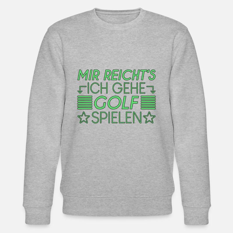 Golf Spruch - Stanley/Stella Unisex Bio-Sweatshirt CHANGER  - Grau meliert