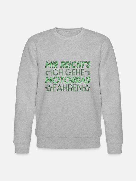 Motorrad Spruch - Stanley/Stella Unisex Bio-Sweatshirt CHANGER  - Grau meliert