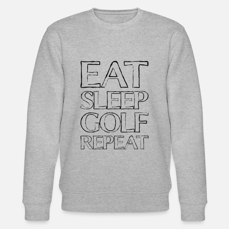Eating Sleep Golf - Stanley/Stella CHANGER Unisex Organic Sweatshirt - heather grey
