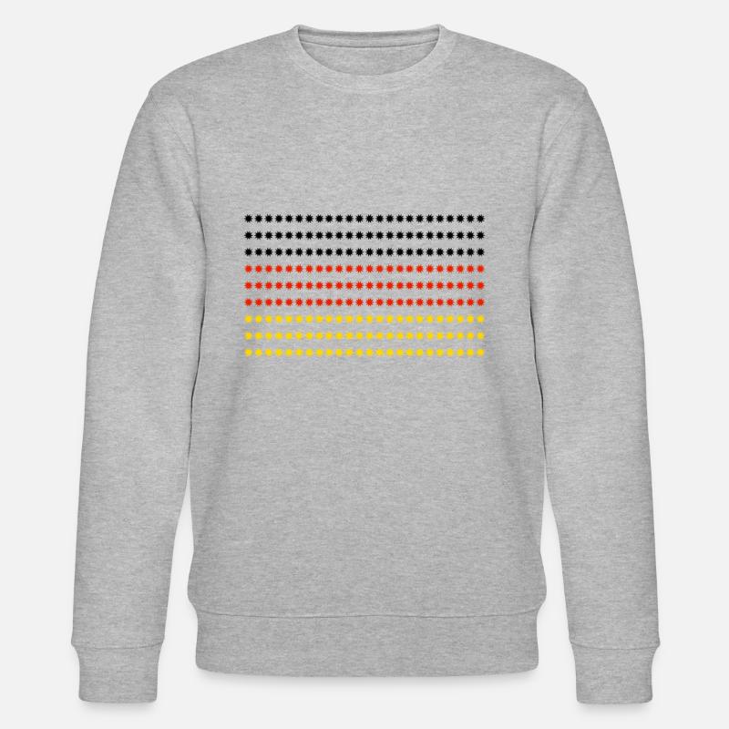 Deutschland Flagge - Stanley/Stella Unisex Bio-Sweatshirt CHANGER  - Grau meliert
