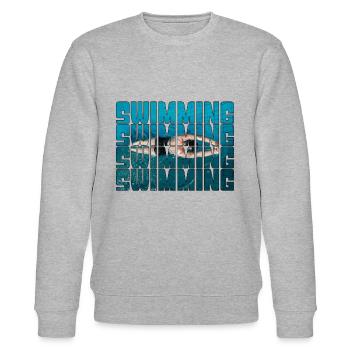 Swim - Stanley/Stella CHANGER Unisex Organic Sweatshirt - heather grey - Front - Nik (191cm) & Marisol (170cm)