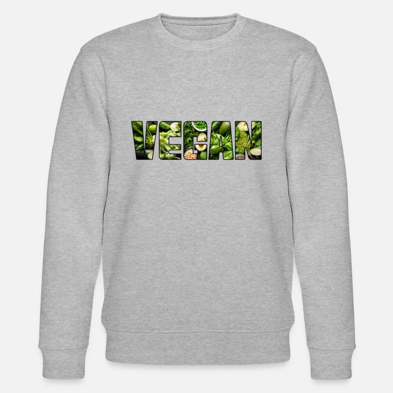 Végétalien - Sweat bio CHANGER Stanley/Stella Unisexe - gris chiné