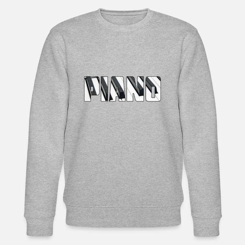 Klavier - Stanley/Stella Unisex Bio-Sweatshirt CHANGER  - Grau meliert