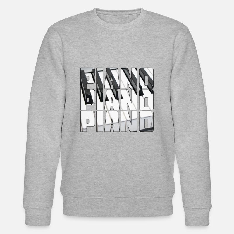 Klavier - Stanley/Stella Unisex Bio-Sweatshirt CHANGER  - Grau meliert