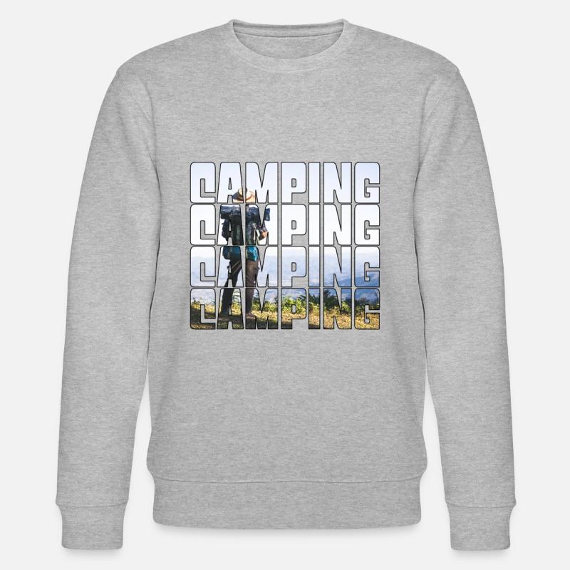 camping - Stanley/Stella Unisex Bio-Sweatshirt CHANGER  - Grau meliert