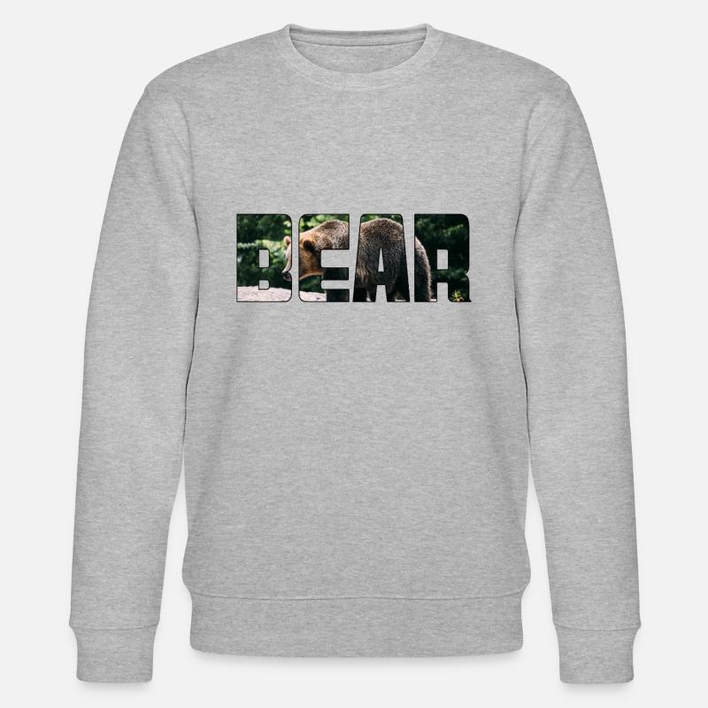 Ours - Sweat bio CHANGER Stanley/Stella Unisexe - gris chiné