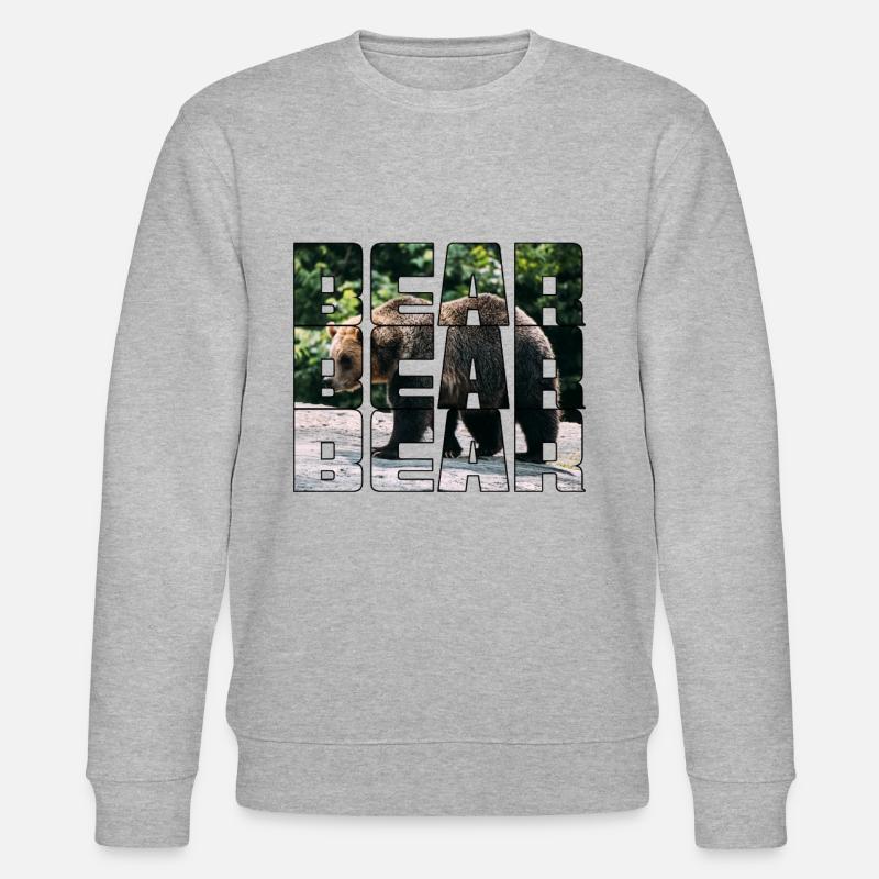 Bär - Stanley/Stella Unisex Bio-Sweatshirt CHANGER  - Grau meliert