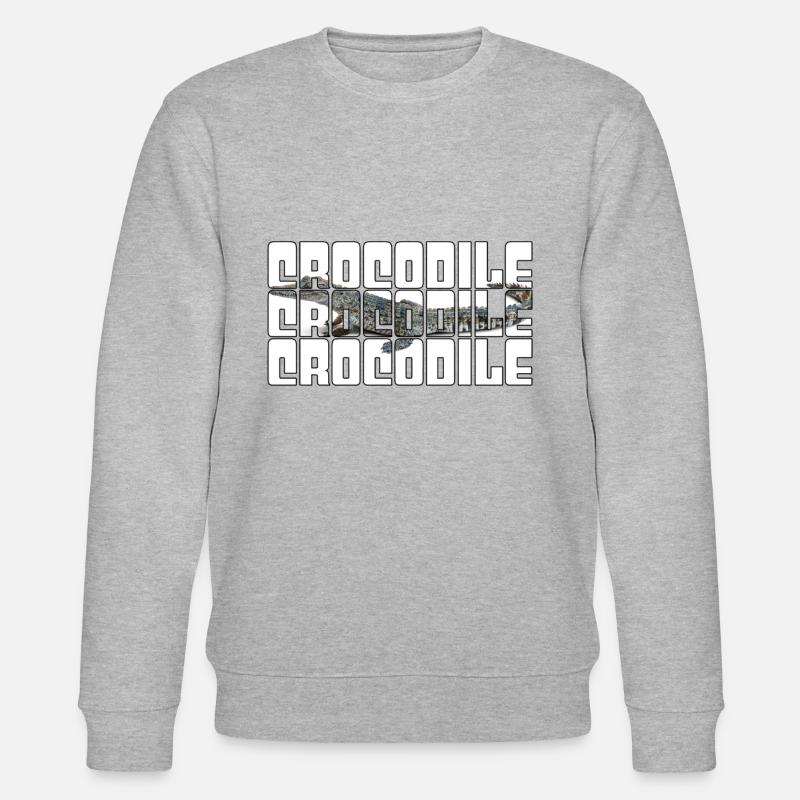 Crocodile - Sweat bio CHANGER Stanley/Stella Unisexe - gris chiné