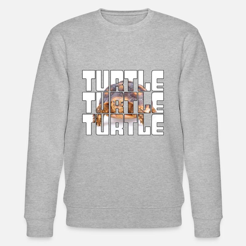 Schildkröte - Stanley/Stella Unisex Bio-Sweatshirt CHANGER  - Grau meliert