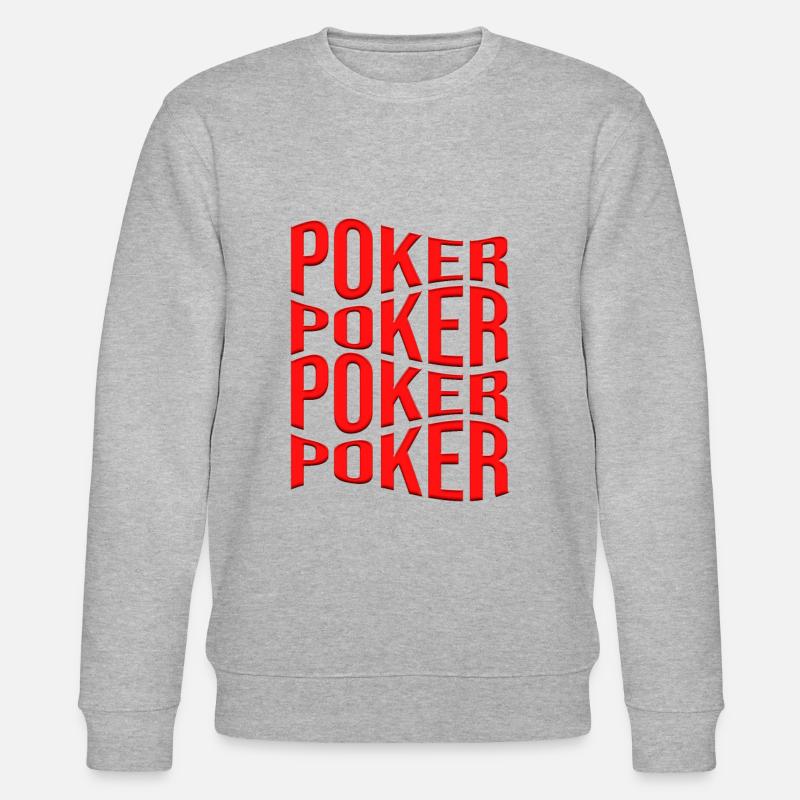 poker - Sweat bio CHANGER Stanley/Stella Unisexe - gris chiné