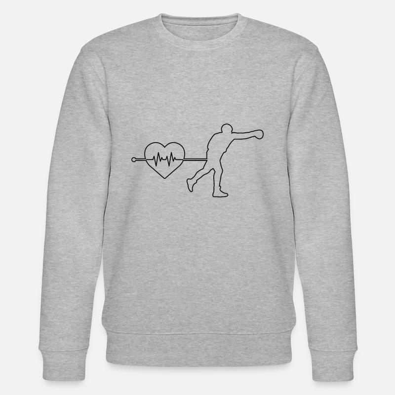 Battement de cœur de boxe - Sweat bio CHANGER Stanley/Stella Unisexe - gris chiné