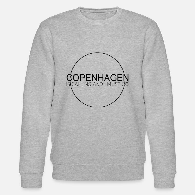 Kopenhagen Spruch - Stanley/Stella Unisex Bio-Sweatshirt CHANGER  - Grau meliert