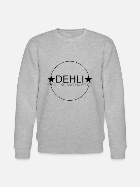 dehli is calling - Stanley/Stella Unisex Bio-Sweatshirt CHANGER - Grau meliert