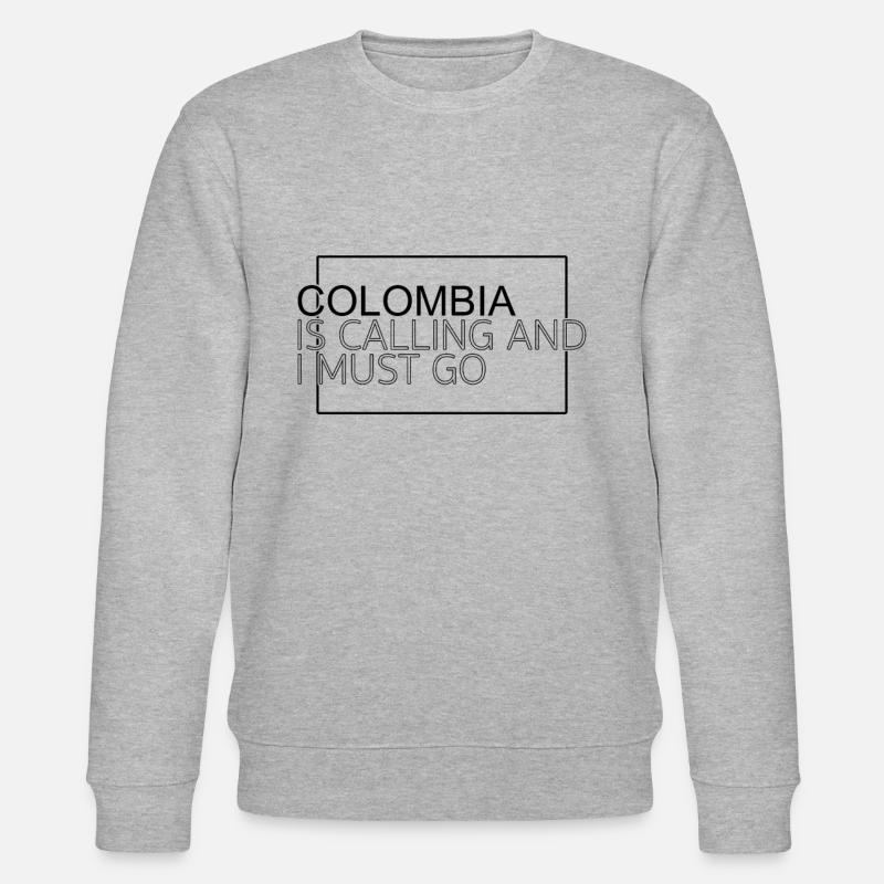 Kolumbien Spruch - Stanley/Stella Unisex Bio-Sweatshirt CHANGER  - Grau meliert