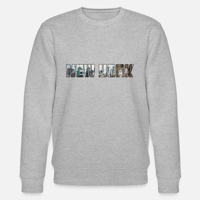 New York - Stanley/Stella Unisex Bio-Sweatshirt CHANGER  - Grau meliert