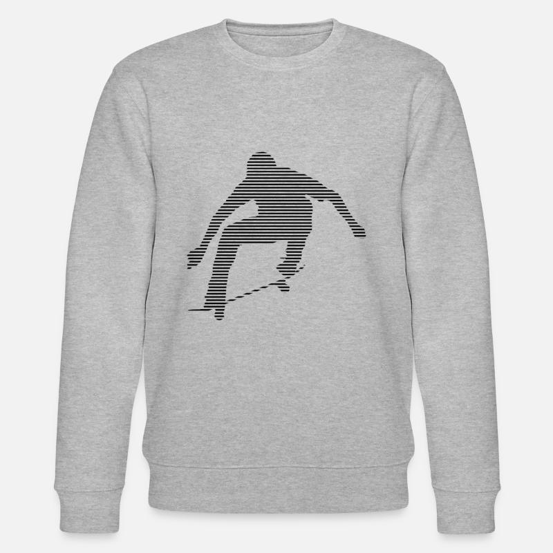 skateboard - Stanley/Stella Unisex Bio-Sweatshirt CHANGER  - Grau meliert
