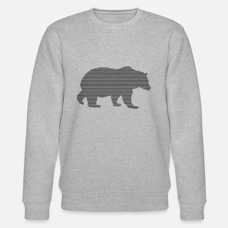 Bär - Stanley/Stella Unisex Bio-Sweatshirt CHANGER  - Grau meliert