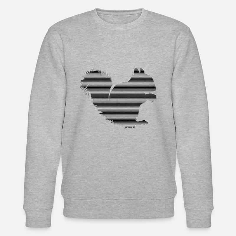 Eichhörnchen - Stanley/Stella Unisex Bio-Sweatshirt CHANGER  - Grau meliert